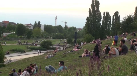 People at Park Video stock 52490902