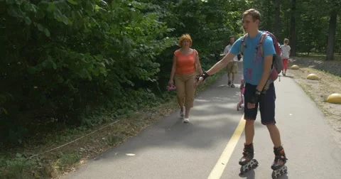 People in a park Stock Footage 52549333