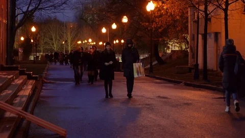 People in the Park Stock Footage 123226614