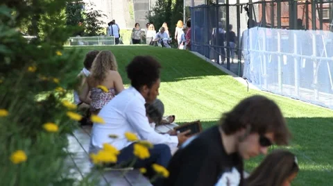 People At Park HD Stock Footage 7738471