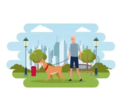 People in the park Ilustración de archivo