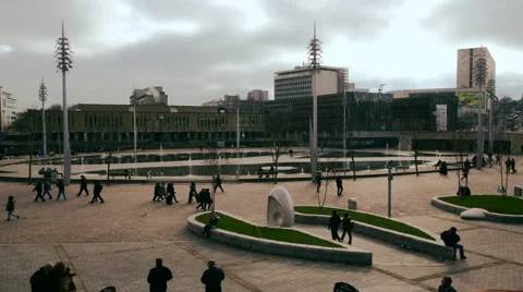 People at park time lapse Stock Footage 68681457