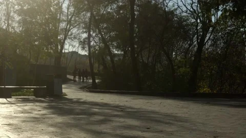 People in the park time lapse Stock Footage 163762835