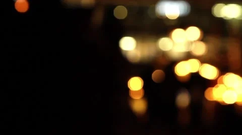 People pass by at night Stock Footage 46553068