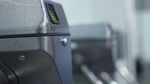People pass through a turnstile Stock Footage 73267525