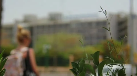 People passing the frame -out off focus Stock Footage 11147908
