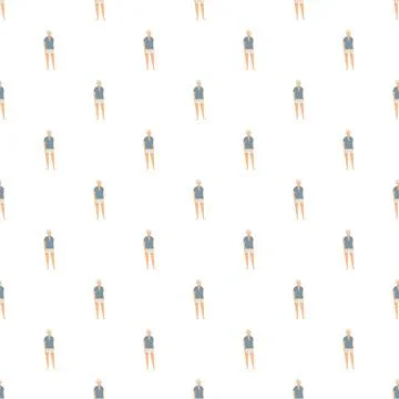 People pattern creating a repeating wallpaper design 스톡 일러스트