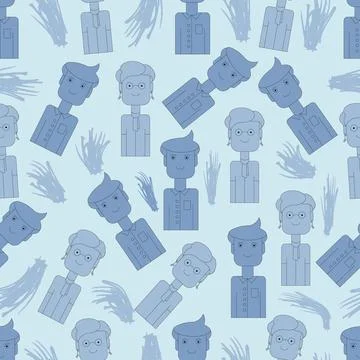 People pattern. Stock Illustration