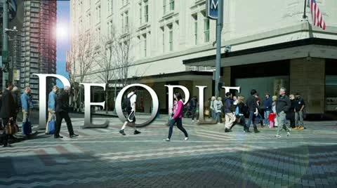 People Pedestrian Stock Footage 10843641