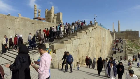 People &amp; persepolis Video stock 164576536