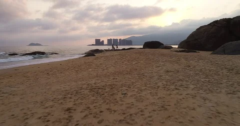 People Play At Beach Stock Footage 103495695