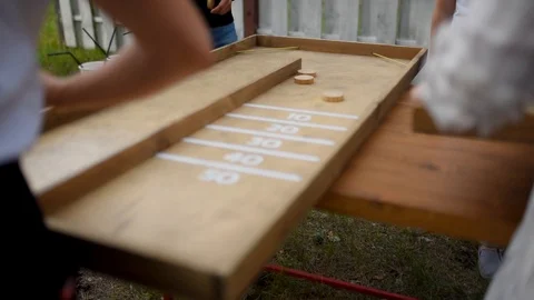 People play a Board game with chips Stock Footage 119600092