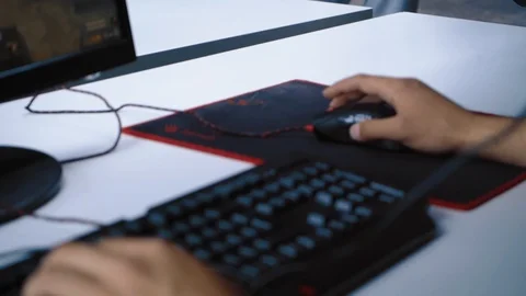 People play computer games, Dota gamer 库存影片 94682647