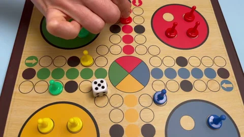 mobile game Ludo Club is launched on a s, Stock Video