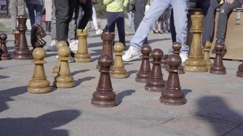 Two People Playing Chess Game First Moves Of Stock Footage SBV-309451141 -  Storyblocks