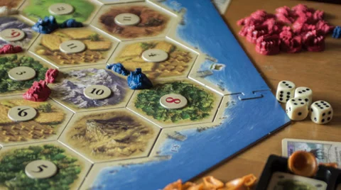 People playing board game motion time lapse 4K Stock Footage 39619507