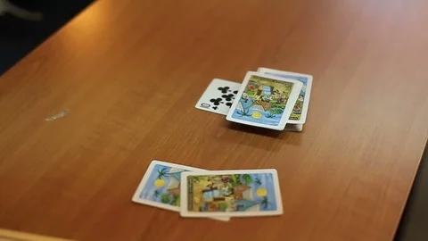 People playing cards Stock Footage 72323933