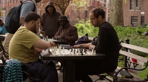 Two People Playing Chess Game First Moves Of Stock Footage SBV-309451141 -  Storyblocks