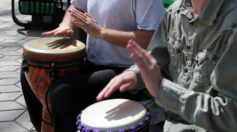 People playing drums Stock Footage 24869380