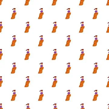 People playing sack race seamless pattern background Stockillustratie