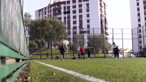 People playing soccer Stock Footage 169534953