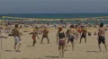 People playing volleyball on Playa de San Sebastian, Barcelona 4k or 4k+ Resolution