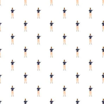 People pointing seamless pattern repetition background Stock Illustration