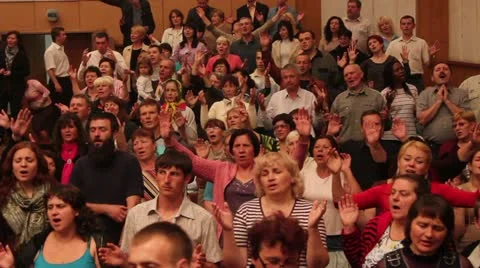 People pray Stock Footage 11270571