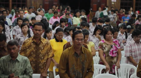 People Praying, Indonesia Stock Footage 32282496