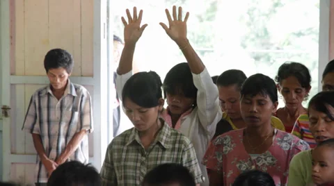People Praying, Indonesia Stock Footage 32282774
