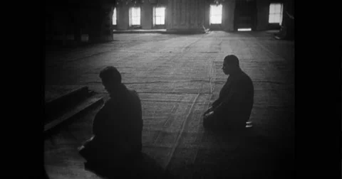 People praying in mosque Stock Footage 43494548