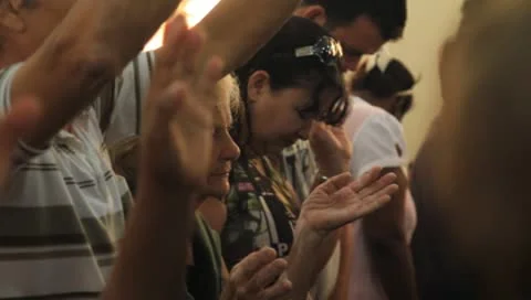 People Praying(HD)C Stock Footage 10588930