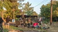 The people prepare to shot the film scene. Time lapse. Wide angle 4k or 4k+ Resolution