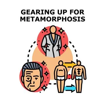 People preparing for self improvement and life transformation Ilustración de archivo