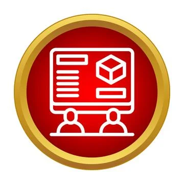 People presenting digital content on a development screen Illustration