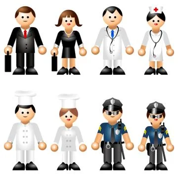 People Profession Stock Illustration