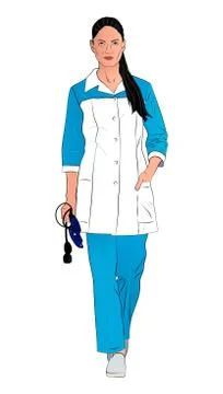 People professions vector illustration. A worker in the field of medicine Illustrazione stock