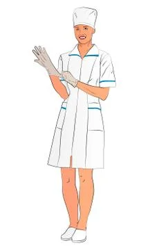 People professions vector illustration. A worker in the field of medicine Illustrazione stock