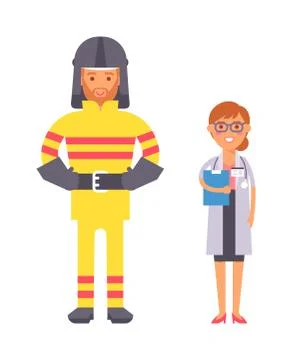 People professions vector set Stock Illustration