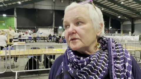 People Before Profit react to being eliminated from the European election count Stock Footage 277280337