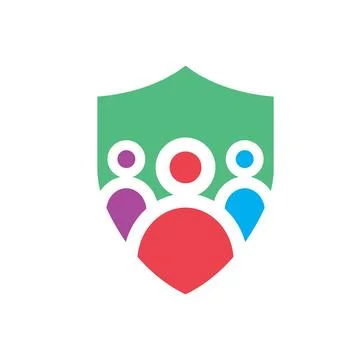 People protection icon vector design template Stock Illustration