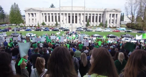 People Protesting Stock Footage 106170966