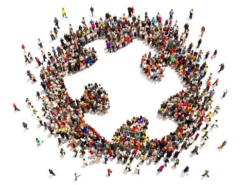 People puzzle Stock Illustration