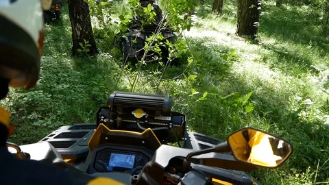People on Quad bikes Stock Footage 93284552