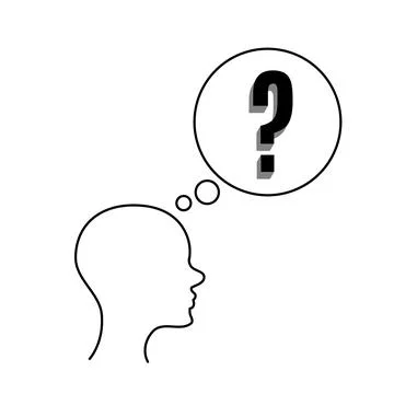People with question mark Stock Illustration