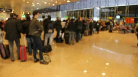 People in queue Stock Footage 20522917