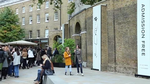 People in the queue. Video stock 62063762