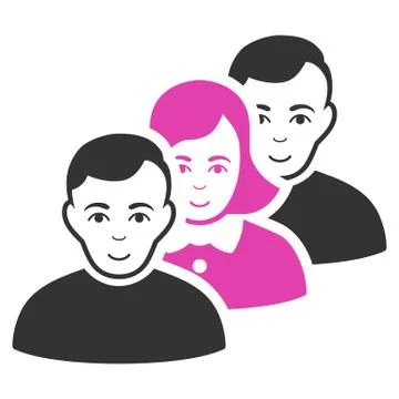 People Queue Icon Stock Illustration