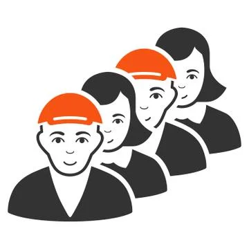 People Queue Icon Stock Illustration
