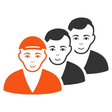 People Queue Icon Stock Illustration